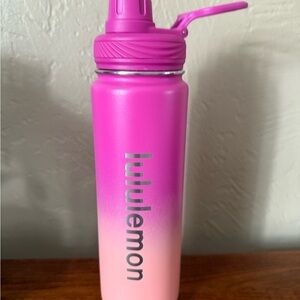 Lululemon Pink Ombre Water Bottle
